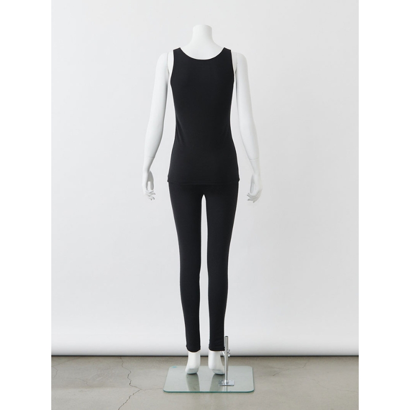 365日のメリノウールインナー advance タンクトップ ブラック