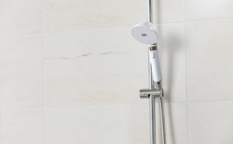 ウルトラファインバブルクレンジングシャワーヘッド SHJ-M01-W シェルホワイト シャワーヘッド 節水 アイリスオーヤマ 水圧 強い ミコラ MiCOLA ウルトラファインバブル JETモデル 高水圧 モード切替 手元スイッチ ミスト バブル ストレート