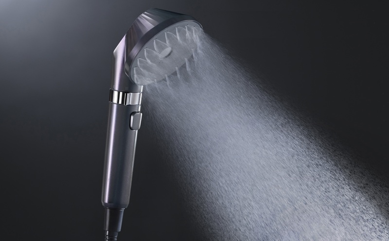 ウルトラファインバブルクレンジングシャワーヘッド SHJ-M01-H ダークパール シャワーヘッド 節水 アイリスオーヤマ 水圧 強い ミコラ MiCOLA ウルトラファインバブル JETモデル 高水圧 モード切替 手元スイッチ ミスト バブル ストレート ジェット