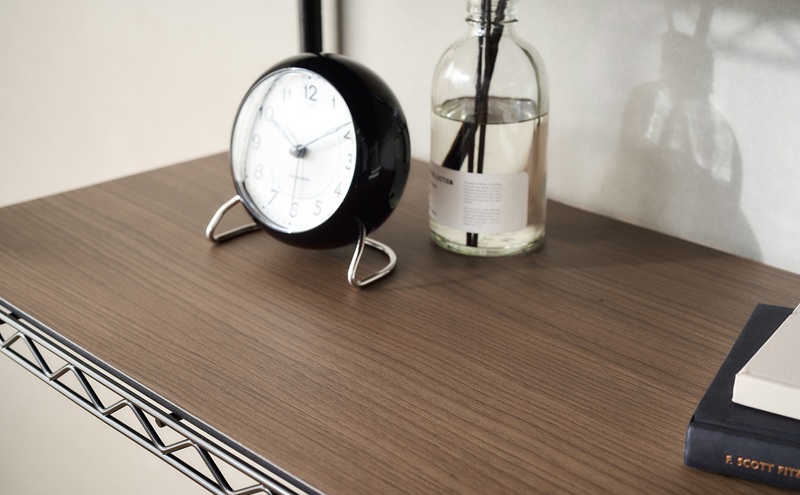 カラーメタルラック ウッドボード付き CMM-75104B ブラック ラック 棚 おしゃれ キャスター キャスター付 収納ラック キッチン ウッドボード付き メタルラック メタル カラーラック 収納 リビング 寝室 かわいい アイリスオーヤマ 幅75