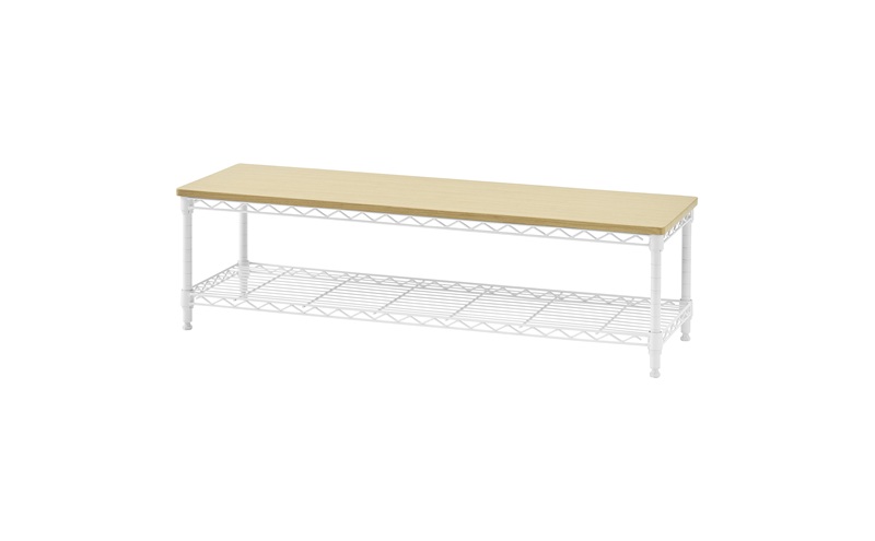 カラーメタルラック ローボード CML-10302 ホワイト テレビ台 おしゃれ テレビボード スチールラック メタルラック ラック 棚 カラーラック 幅101 奥行31 高さ30 スリム 収納 シンプル ヘッドボード テレビラック TV台 AVボード アイリスオーヤマ