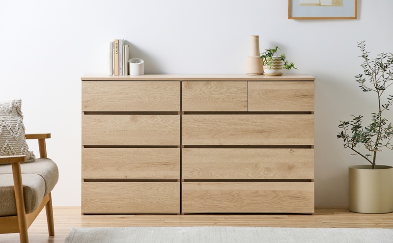 組立簡単ウッドチェスト KKWCー590 ナチュラル チェスト 4段 タンス 箪笥 収納 アイリスオーヤマ ローチェスト 衣装ケース 組み立て簡単 工具不要 引き出し 開閉スムーズ 北欧 おしゃれ シンプル 衣類 服 収納ケース 衣類収納ケース