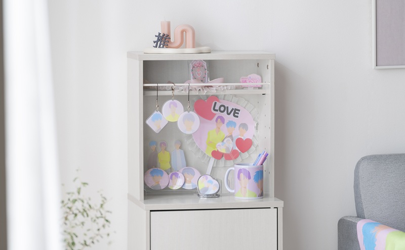 隠せる本棚 HKH-400 ホワイト 本棚 大容量 扉付 幅39.5cm 単行本約200冊 可動棚 棚 グッズ 収納 隠せる収納 本 コミック 漫画 雑誌 絵本 収納棚 漫画棚 コミックラック 文庫本棚 漫画収納 目隠し収納 アイリスオーヤマ HIROBIRO