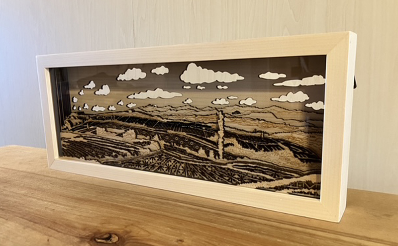 FURANO KUMIKO 大サイズ 【イマイカツミ】 組子 工芸品 アート 和風 置物 インテリア 北海道 富良野市 アート組子 職人の技