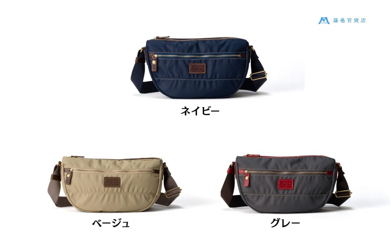 【藤巻百貨店】ダントツ撥水(登録商標) ナイロンショルダーバッグ(グレー) Folna 藤巻限定モデル 鞄 ショルダー バック 手提げ ファッション