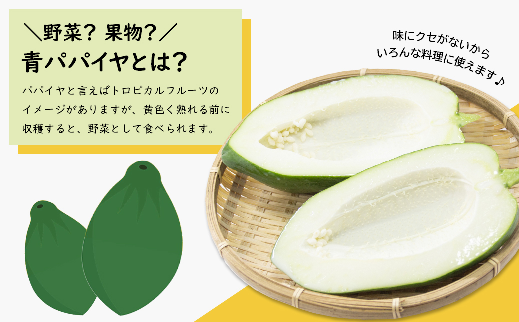 淡路の青パパイヤピクルス（オリジナル・カレー）と青パパイヤ・イチジクジャム3本セット