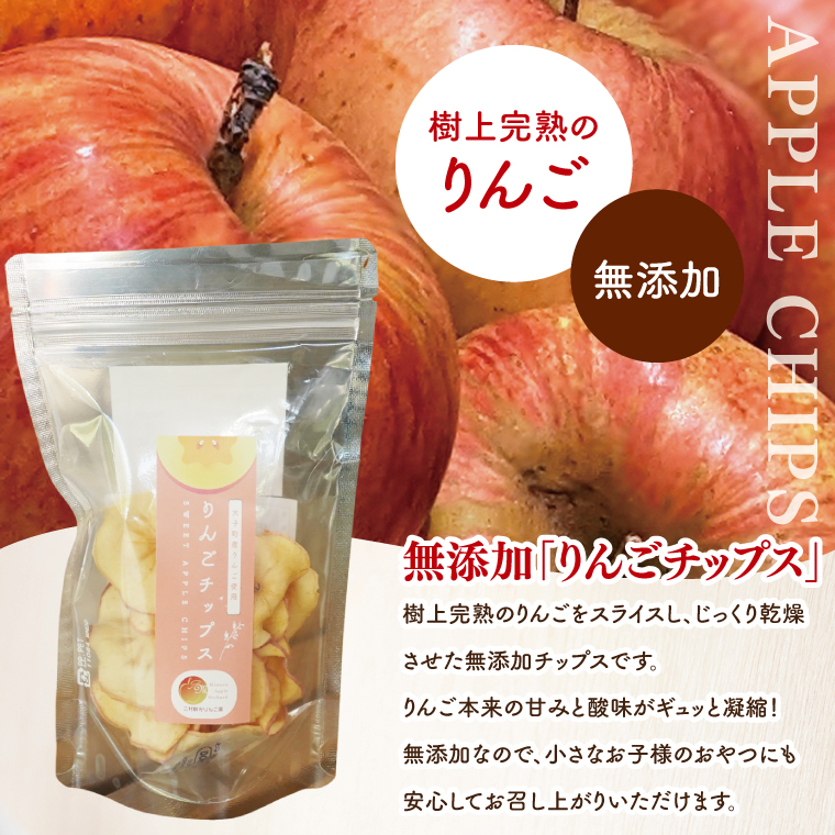 三村観光りんご園が誇る奥久慈りんご尽くしセット（ジュース720ml×2本・林檎香茶1袋・チップス1袋）｜茨城県 大子町 林檎 旬 果物 フルーツ 果実 果汁 ギフト 贈答 セット(BX007)