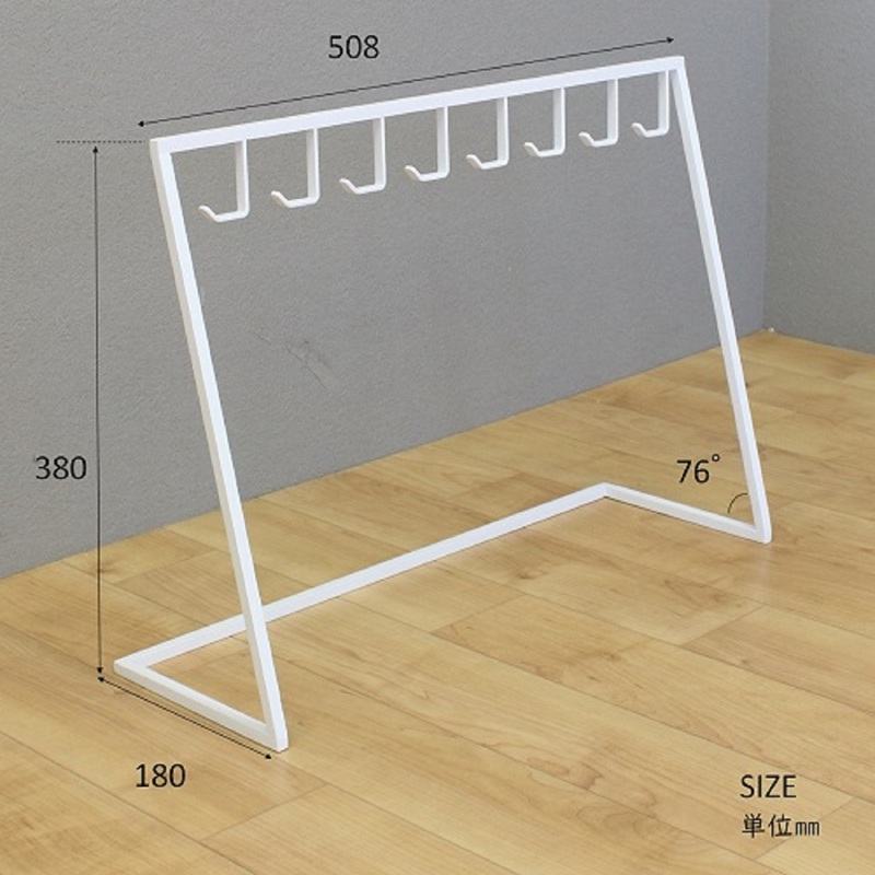 帽子収納ハンガー 白 帽子収納スタンド 帽子スタンド 帽子ラック 帽子掛け キャップ キースタンド 帽子ディスプレイ 吊り下げ 帽子 8個 野球帽 ハンチング帽 省スペース 玄関 収納 押し入れ クローゼット スチール 鉄 無垢材 卓上