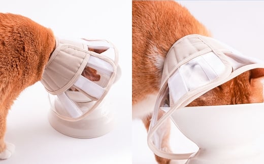 【Sサイズ】ぽぽねこ 軽くて柔らかい猫用エリザベスカラー 視界良好・ソフト・軽量タイプ「共通返礼品」 | 布製 防汚 撥水 撥油素材 エリザベスカラー ペット ペット用品 ねこ ネコ 茨城県 守谷市