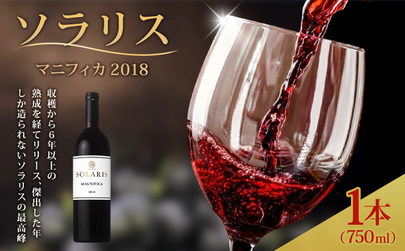 日本ワイン ソラリス マニフィカ 750ml 1本 赤ワイン マンズワイン 酒 お酒 洋酒 果実酒 ぶどう酒 長野 長野県小諸市