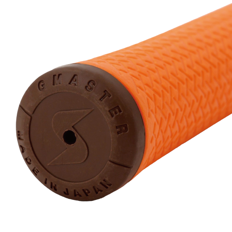 【5本セット】GMASTER GOLFGRIP(スタンダード　49g±1　バックライン無)　オレンジ×チョコレート｜茨城県 北茨城市 ふるさと納税 ゴルフ ゴルフグリップ（CW007）