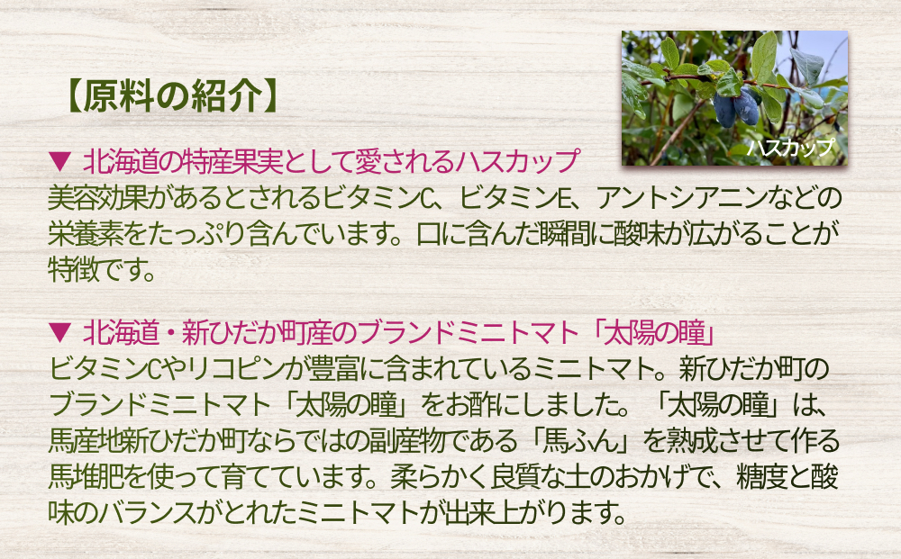 北海道産 ハスカップ ／ トマト＆レモン 発酵酢 SUNOMO 希釈タイプ 計 750ml （ 375ml × 2本 ）　飲むお酢 果実酢 フルーツ ビネガー