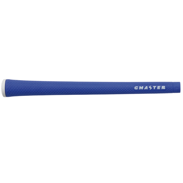 【5本セット】GMASTER GOLFGRIP(スタンダード　49g±1　バックライン無)　ロイヤルブルー×ホワイトト【ゴルフ ゴルフグリップ 高精度 スタイリッシュ グリップ 国産 国内生産】（CW011）