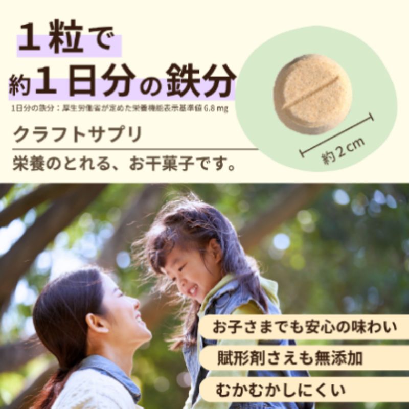 クラフトサプリ天然鉄28粒