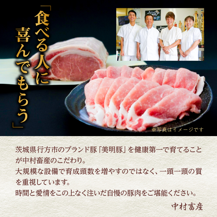 【3ヶ月定期便】肉質やわらかジューシーな豚肉【美明豚こま切れ】約2.2kg｜肉 お肉 豚肉 美明豚 こま切れ ブランド豚 定期便 お肉定期便 茨城県 行方市(J-17)
