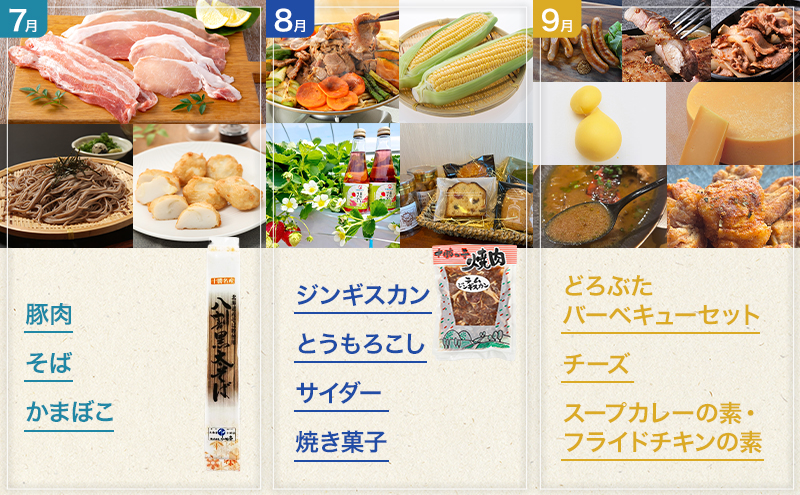 十勝幕別の定期便 1年間の贅沢三昧 全12回 【 チーズ 蜂蜜 ハンバーグ 麺 ウインナー ベーコン 餃子 グラタン 麺 和菓子 スイーツ カレー 牛 豚 野菜 北海道 十勝 幕別 】