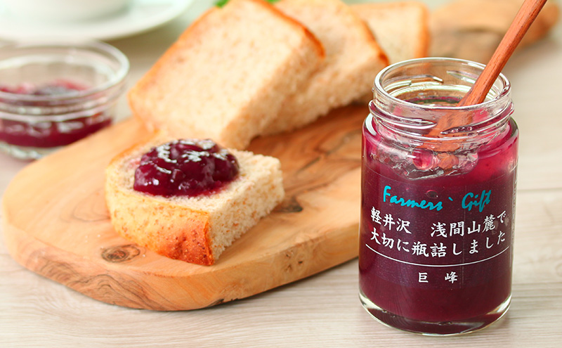 こだわり果実のジャム6種セット シャインマスカット・あんず・巨峰・ブルーベリー・いちご・りんご 140g×各1本ずつ　【軽井沢ファーマーズギフト】　小諸市 グルメ お取り寄せ ギフト 贈答用