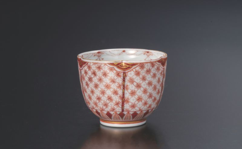 九谷焼 ぐい呑・さくら文