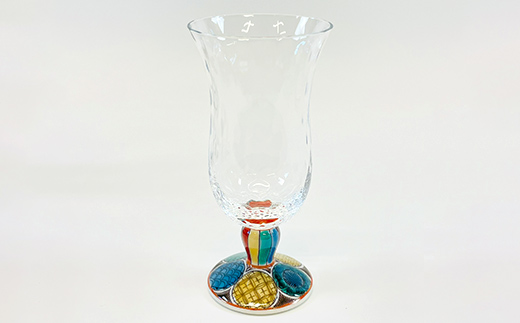 九谷和グラス 冷酒グラス古九谷丸紋 工芸品 グラス コップ 食器 F6P-2999