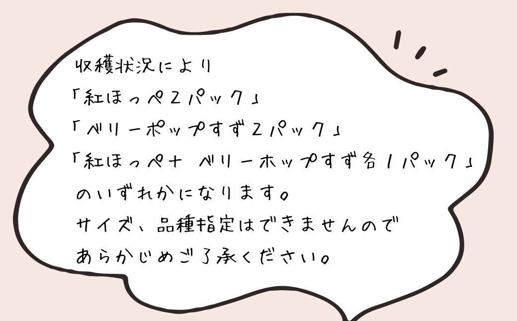 淡路島産いちごセット（紅ほっぺ / ベリーポップすず）【12月中旬～1月発送・お届け日指定不可】