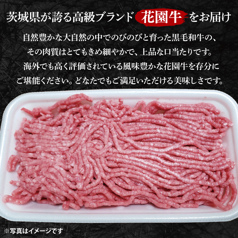 花園牛 ひき肉（あらびき）約1.5kg【牛肉 ブランド牛 ひき肉 お肉 贅沢 冷凍 茨城県 北茨城市】(DC002)