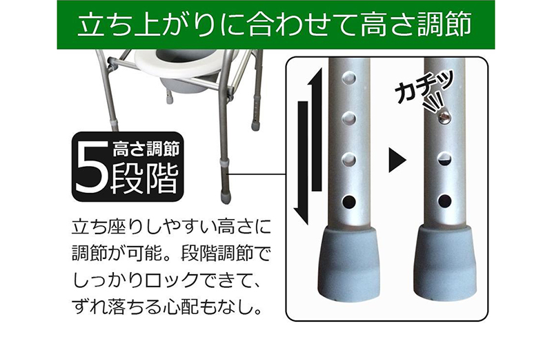 ポータブルトイレ 折りたたみ 手すり 肘掛け 介護用 防災用 持ち運び 簡易トイレ ポータブル トイレ コンパクト 高さ調節 便座 排泄介助用品 介護用品 防災用品 防災トイレ 敬老の日 プレゼント SunRuck SR-SCC002A
