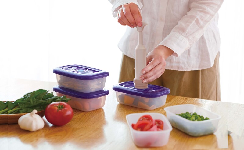 期間限定寄附額 [ 真空クリアボックス S ] 真空ポンプ付き 真空保存容器 アサヒ軽金属 