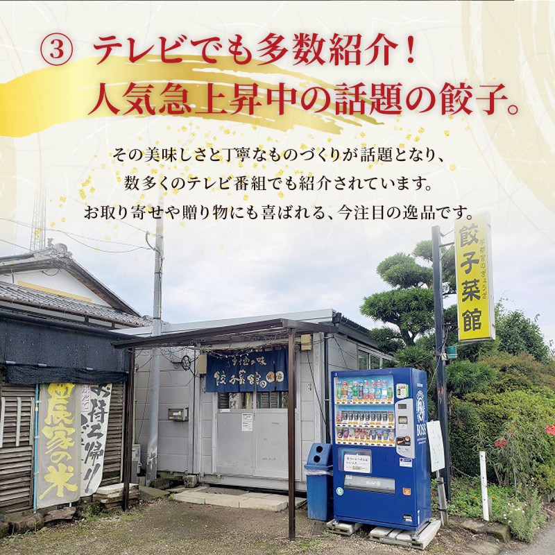 餃子菜館 餃子 60個 & 大粒 しゅうまい 2種類 各15個 計90個セット 酢醤油付き