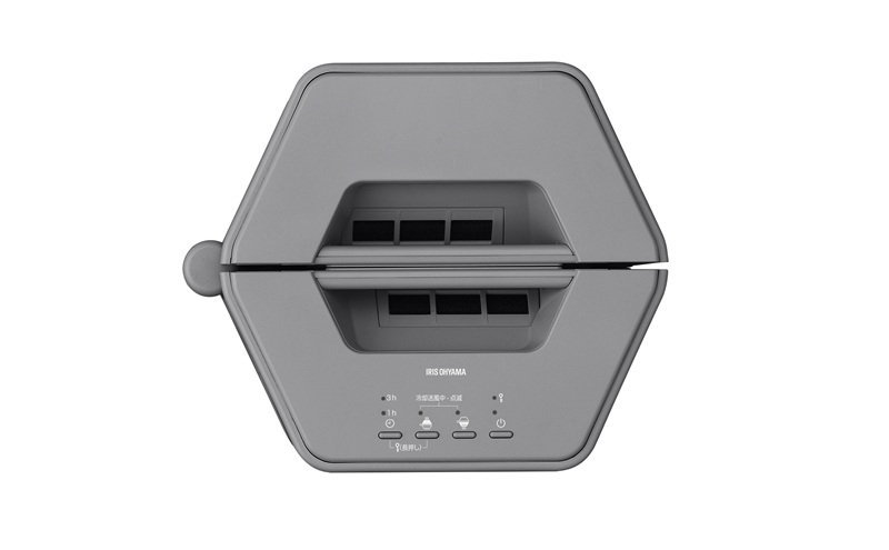 セラミックファンヒーター ACH-MN12A-H グレー セラミックヒーター コンパクト アイリスオーヤマ 温風 暖房器具 脱衣所 リビング キッチン 廊下 マルチWAY