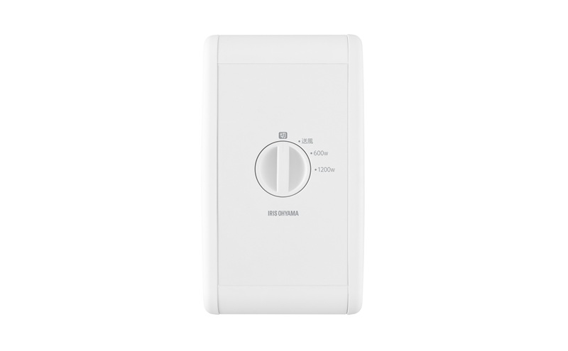 セラミックファンヒーター ACH-KD12A-W ホワイト セラミックヒーター 小型 アイリスオーヤマ コンパクト スリム 軽量 持ち運び すき間に置ける 脱衣所 廊下 ベッド ソファ キッチン 転倒時 自動電源オフ 足元 電気ヒーター