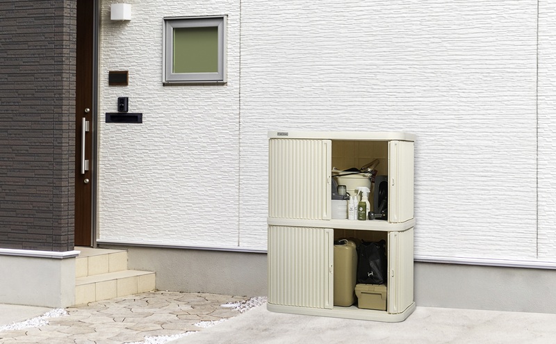 ミニロッカー ML-1200PP アイボリー 物置 屋外 サビにくい 庭 ベランダ ガーデン 掃除 防災 収納 ストッカー ミニロッカー アイリスオーヤマ おしゃれ