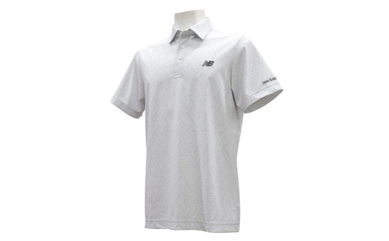 ニューバランスゴルフ ウェア 半袖 ポロシャツ メンズ 通気性 グレー 012-6168011