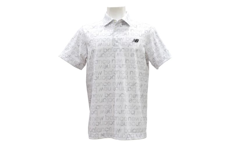 ニューバランスゴルフ ウェア 半袖 ポロシャツ メンズ 通気性 ホワイト 012-6168007