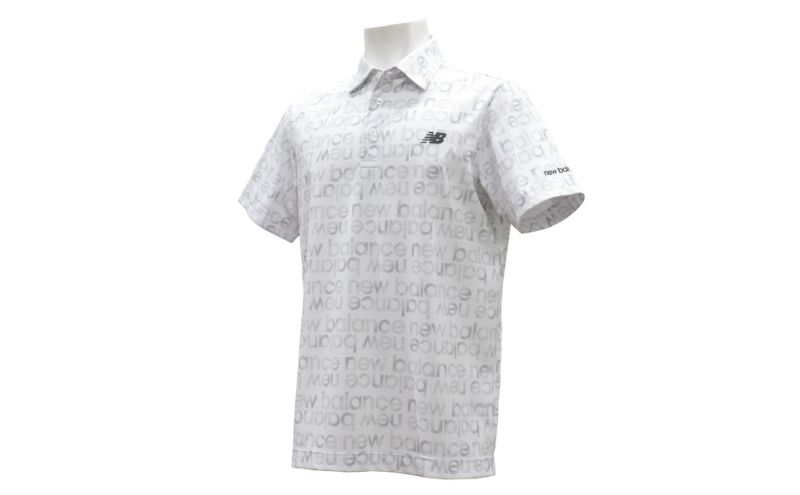 ニューバランスゴルフ ウェア 半袖 ポロシャツ メンズ 通気性 ホワイト 012-6168007