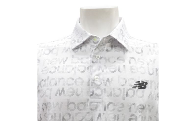 ニューバランスゴルフ ウェア 半袖 ポロシャツ メンズ 通気性 ホワイト 012-6168007