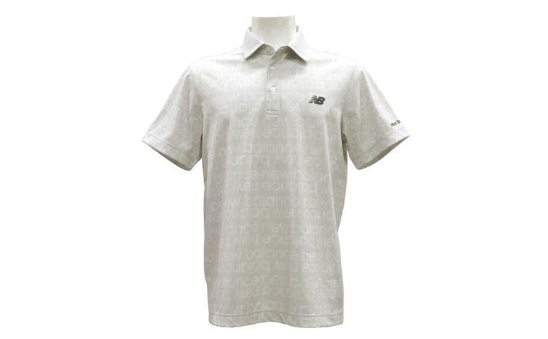 ニューバランスゴルフ ウェア 半袖 ポロシャツ メンズ 通気性 グレー 012-6168007