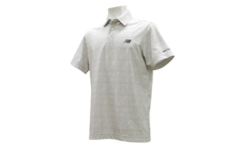 ニューバランスゴルフ ウェア 半袖 ポロシャツ メンズ 通気性 グレー 012-6168007