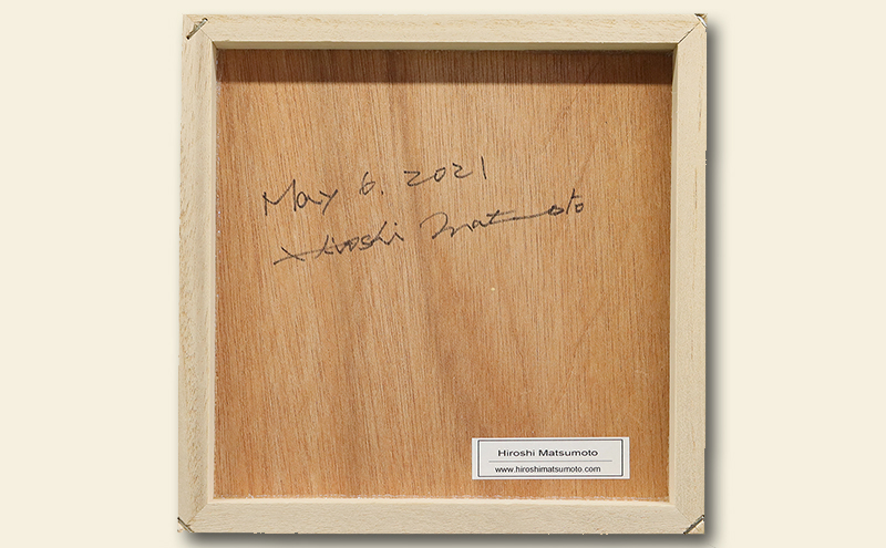 Hiroshi Matsumoto 油彩画 ”May 6, 2021” オリジナル額装(ガラスなし)