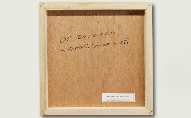 Hiroshi Matsumoto 油彩画 ”Oct. 20, 2020” オリジナル額装(ガラスなし)