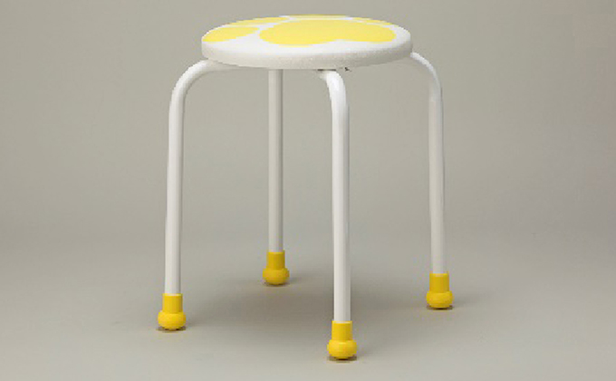 かわいい肉球柄のスツール（イス） 【配送不可：北海道・沖縄・離島】 雑貨 日用品 インテリア 