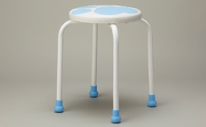 かわいい肉球柄のスツール（イス） 【配送不可：北海道・沖縄・離島】 雑貨 日用品 インテリア 