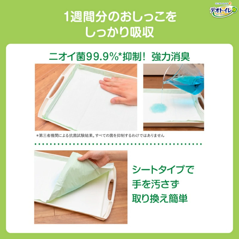 デオトイレ 消臭・抗菌 シート ボタニカル 20枚×2 デオクリーン ノンアルコール 除菌 ウェットティッシュ 本体 60枚×1 ペットシーツ ペットシート トイレ 猫 猫用トイレ ペット 清潔 ユニ・チャーム 愛猫用 ペット用品