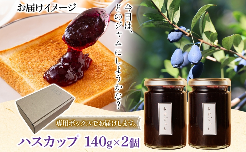 【ふるさと納税】ハスカップ ジャム 140g 2個 今日ジャム 北海道産 自家製 無添加 パン ヨーグルト 朝食 濃厚 甘い デザート スイーツ おやつ グルメ ご褒美 贅沢 ギフト 贈り物 セット 詰め合わせ お取り寄せ 送料無料 北海道 滝川市