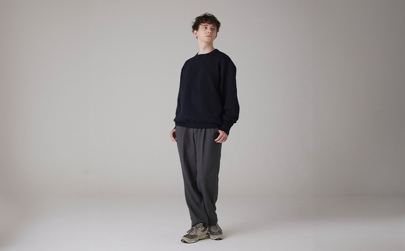 ニット アンユースレス クルーネックスニット 服 洋服 ファッション 耐久性 上品 コーマ糸 無撚糸コットン 洗濯可能 墨田区 東京都