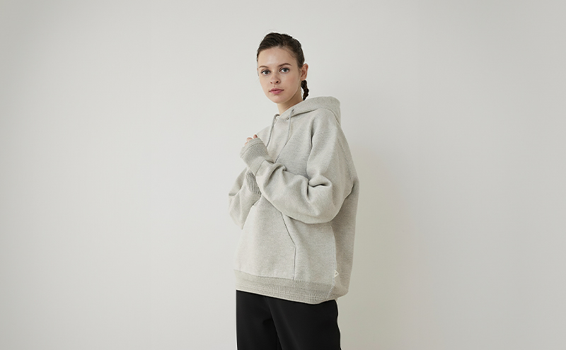 パーカー アンユースレス スニットパーカー 服 洋服 ファッション 耐久性 上品 コーマ糸 無撚糸コットン 洗濯可能 墨田区 東京都