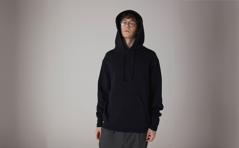 パーカー アンユースレス スニットパーカー 服 洋服 ファッション 耐久性 上品 コーマ糸 無撚糸コットン 洗濯可能 墨田区 東京都