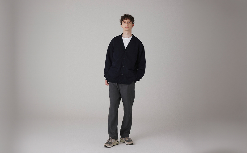 カーディガン アンユースレス スニットカーディガン 服 洋服 ファッション 耐久性 上品 コーマ糸 無撚糸コットン 洗濯可能 墨田区 東京都