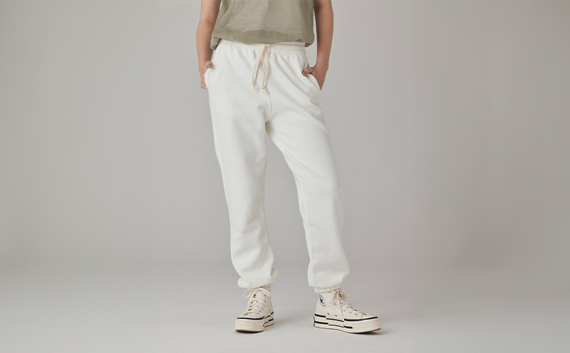 パンツ アンユースレス スニットパンツ 服 洋服 ファッション 耐久性 上品 コーマ糸 無撚糸コットン 洗濯可能 墨田区 東京都