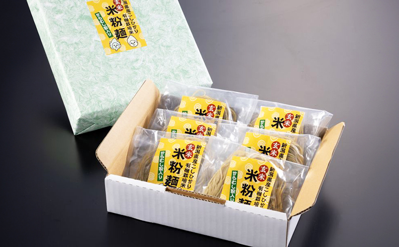 米粉麺  からむし粉入り米粉麺100g×6袋 麺類 新潟