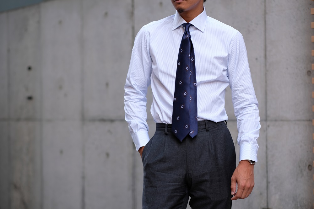 播州織メンズシャツパターンオーダー（1着） 44-51